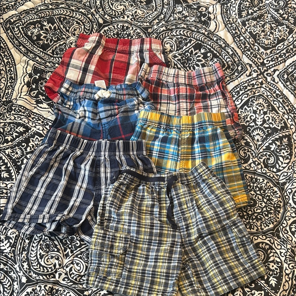 Carter's Baby Boy Bundle of Plaid Shorts